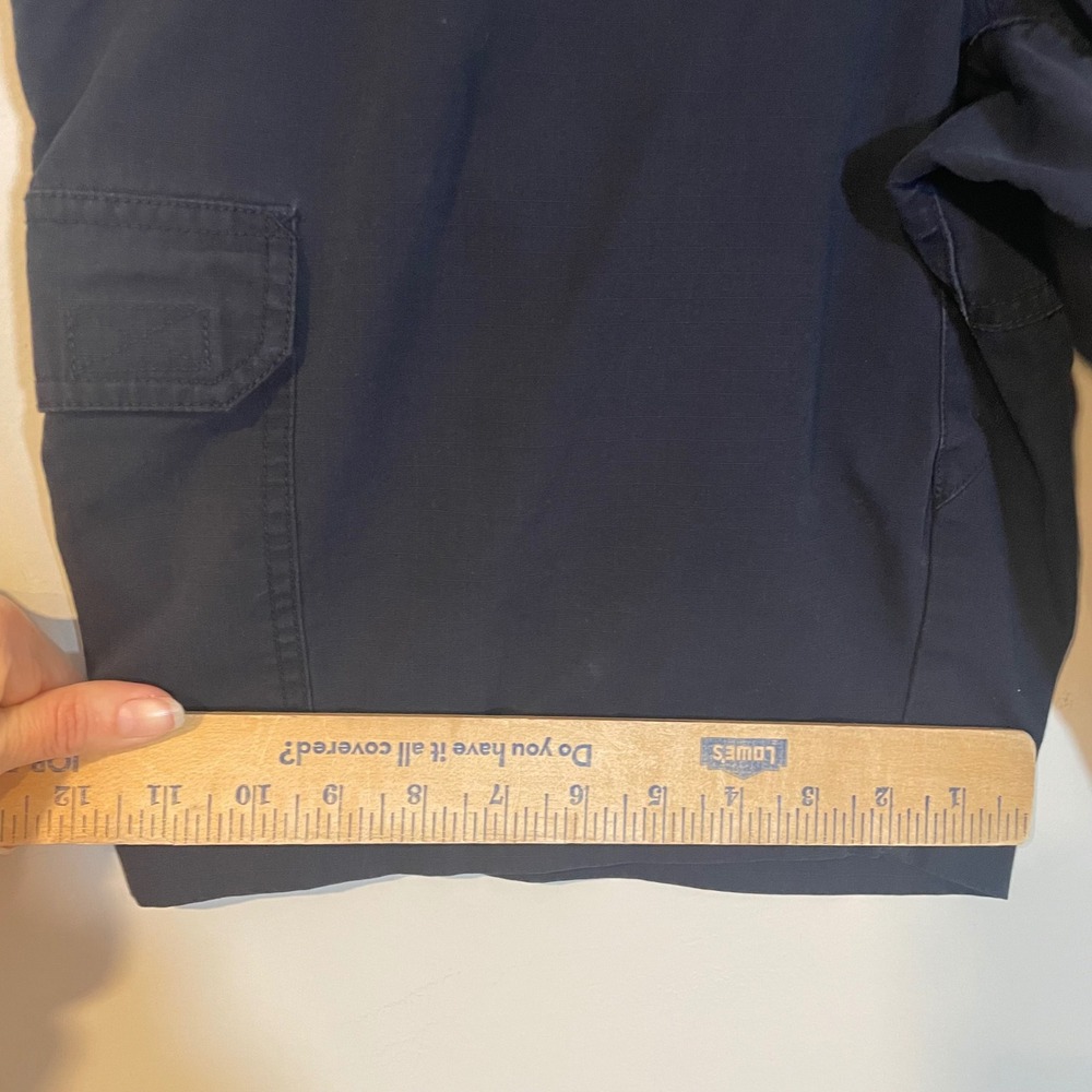 511 Tactical‎ Series Cargo Shorts Men's Size 34 Navy Blue Ripstop Utility D Ring - Picture 5 of 8